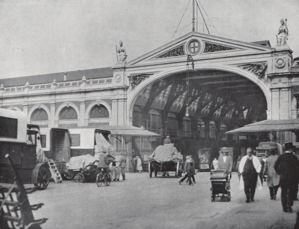 Smithfield Market . E.O. HOPPÉ. London 1930 old vintage print picture
